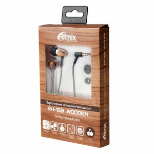 Наушники внутриканальные классические Ritmix RH-159 Wooden
