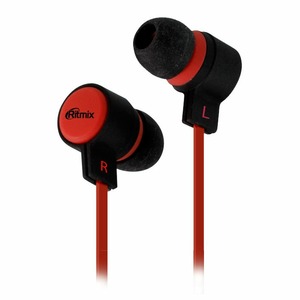 Наушники внутриканальные классические Ritmix RH-191M Red