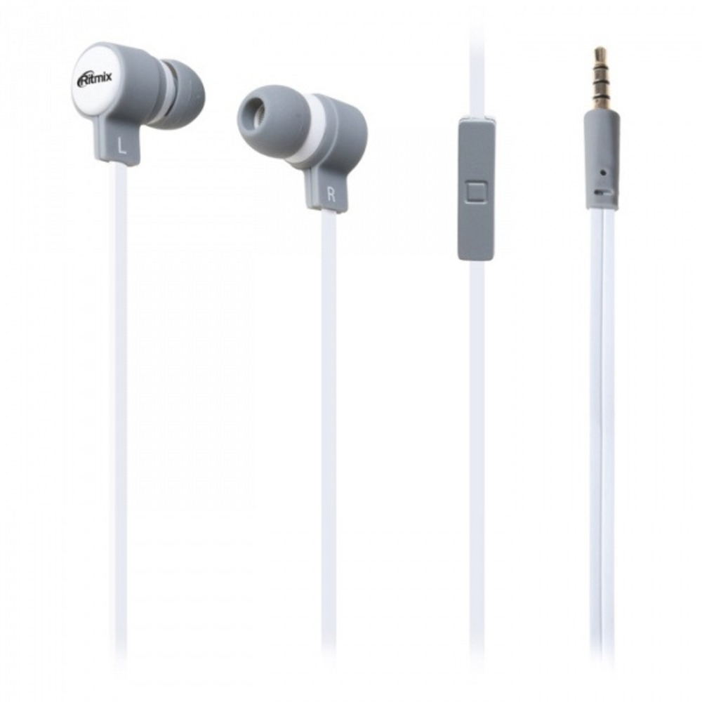 Наушники внутриканальные классические Ritmix RH-191M Grey