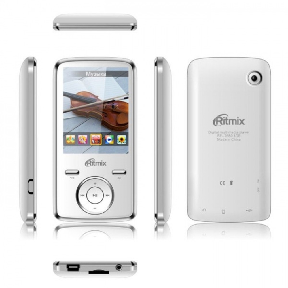 Цифровой плеер mp3 Ritmix RF-7650 8Gb White