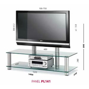 Тумба для ТВ Spectral PL 141 AL-BG