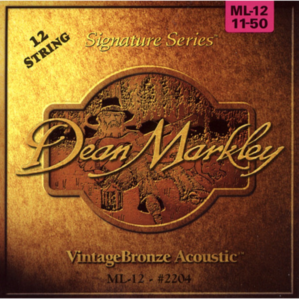 Струны для акустической гитары Dean Markley 2204 Vintage Bronze ML