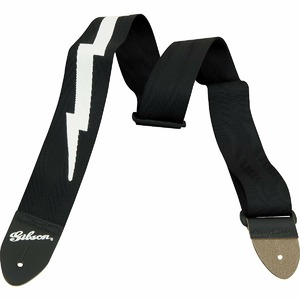 Ремень для гитары Gibson ASGSBL-10 LIGHTNING BOLT Style 2 Safety strap - jet black