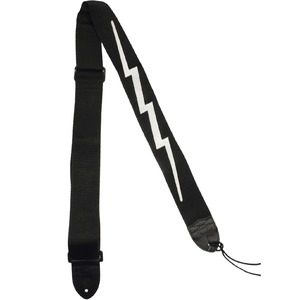 Ремень для гитары Fender Nylon Lightning Bolt Strap Black