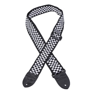 Ремень для гитары Fender Nylon Strap Checker Board Black/White