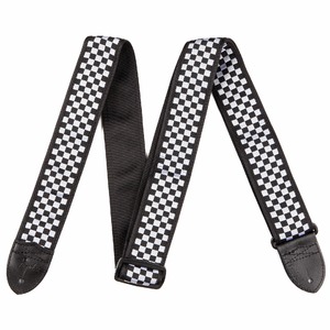 Ремень для гитары Fender Nylon Strap Checker Board Black/White