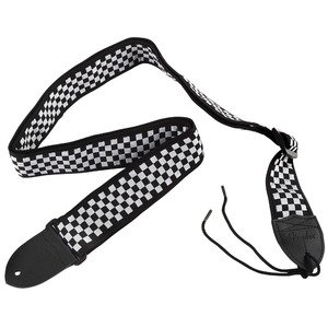 Ремень для гитары Fender Nylon Strap Checker Board Black/White