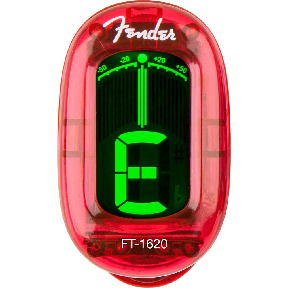 Тюнер/метроном Fender California Series Clip-On Tuner Candy Apple Red