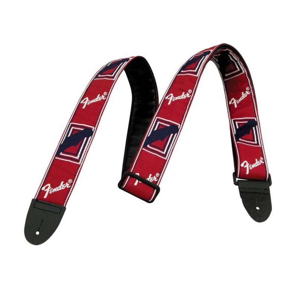 Ремень для гитары Fender 2 MONOGRAMMED RED/WHITE/BLUE STRAP