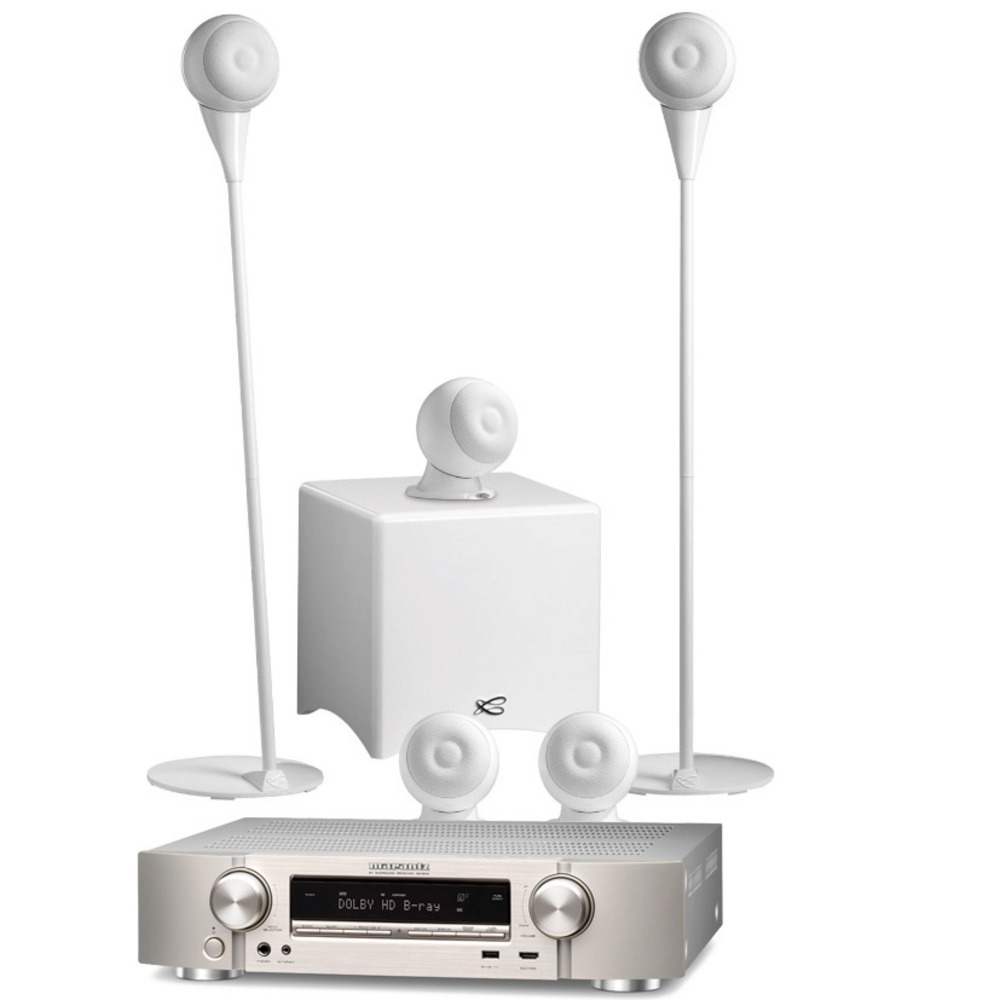 Домашний кинотеатр Marantz NR1504 Silver + Cabasse Eole 3 System 5.1 Glossy White