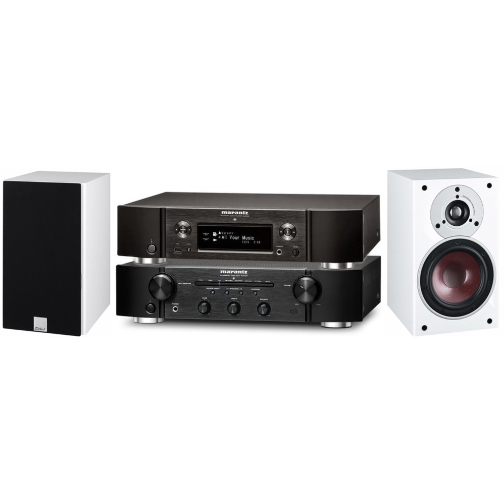 Комплект стерео системы Marantz NA6005 + PM5005 Black + Dali Zensor 3 White