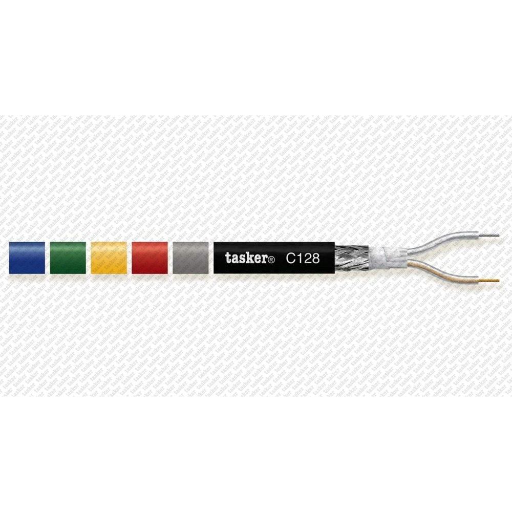 Кабель микрофонный в нарезку Tasker C128 PUR-BLACK