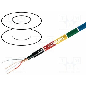 Кабель микрофонный в нарезку Tasker C301 Blue