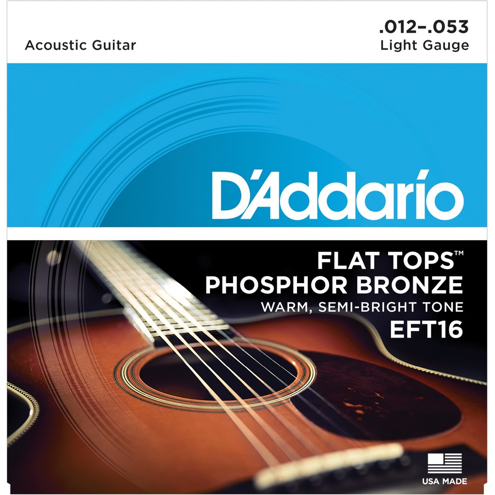 Струны для акустической гитары DAddario EFT16