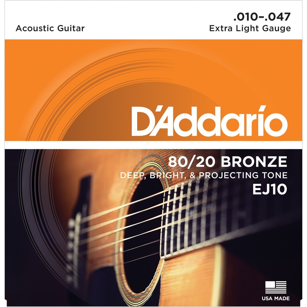 Струны для акустической гитары DAddario EJ10