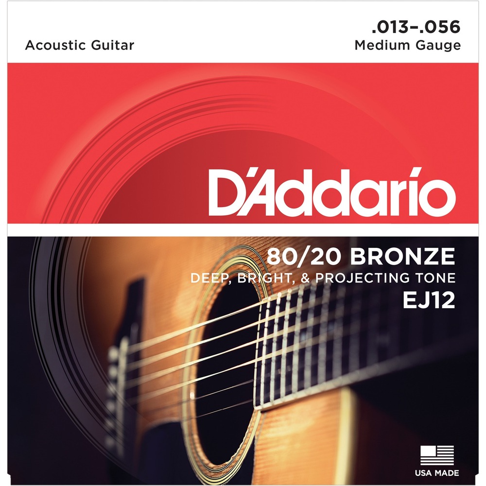 Струны для акустической гитары DAddario EJ12