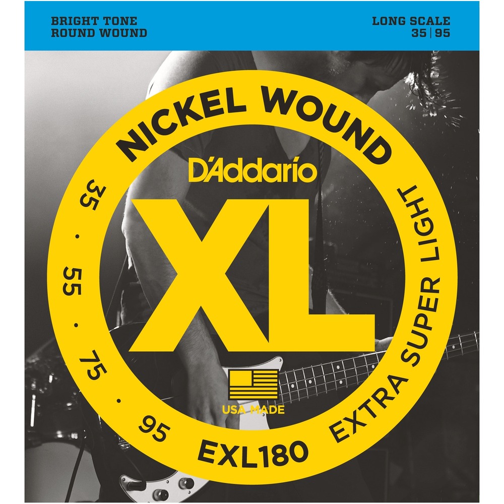Струны для бас-гитары DAddario EXL180