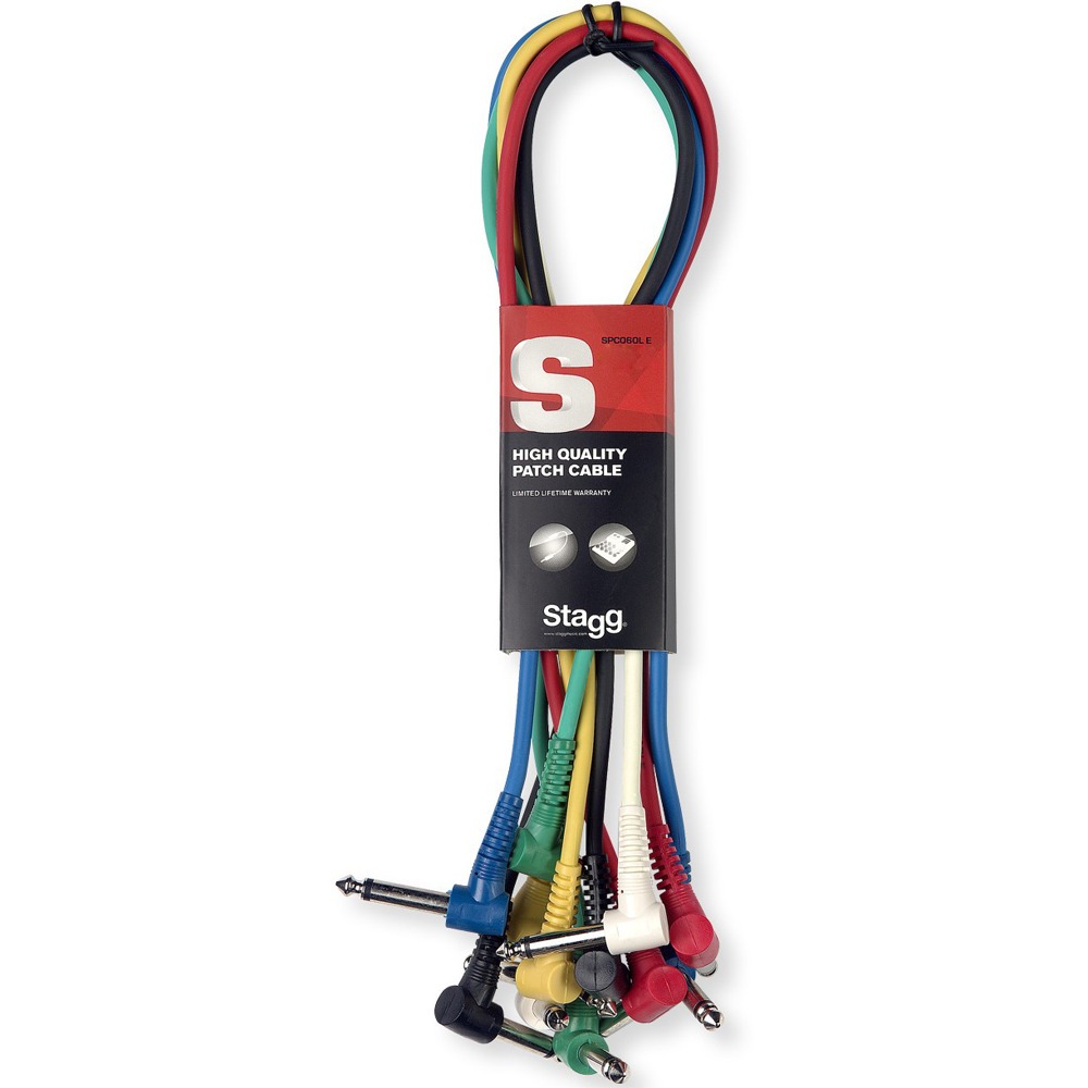 Кабель аудио 1xJack - 1xJack Stagg SPC015L E 0.15m