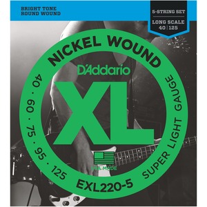 Струны для бас-гитары DAddario EXL220-5