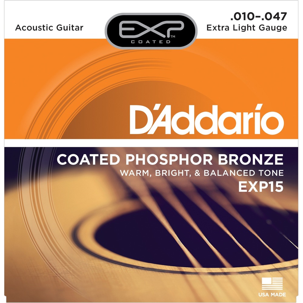 Струны для акустической гитары DAddario EXP15