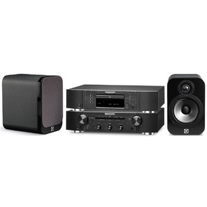 Комплект акустических систем Marantz CD5005 + PM5005 Black + Q Acoustics Q3010 Graphite Matte