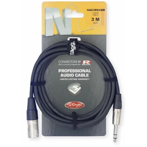 Кабель аудио 1xJack - 1xXLR Stagg NAC3PSXMR 3.0m