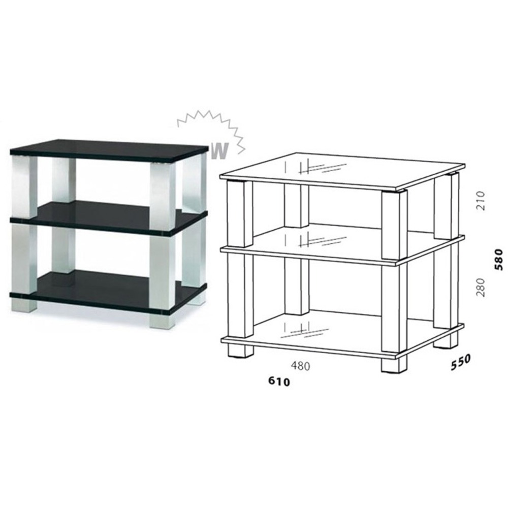 Hi-Fi стойка Spectral HSL-613 BG 2 boxes