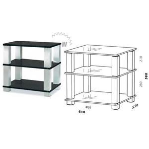 Hi-Fi стойка Spectral HSL-613 BG 2 boxes