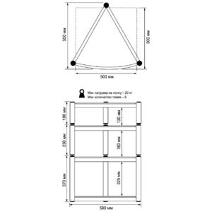 Hi-Fi стойка Atacama Equinox 2 Shelf Base Module Hi-Fi Black