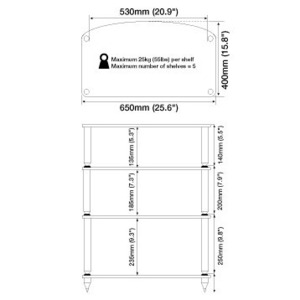 Hi-Fi стойка Atacama Europa Reference 6.5 Base Module Silver
