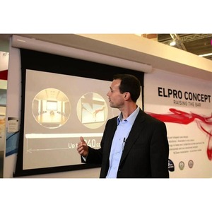 Экран для дома, настенно потолочный с электроприводом Projecta Tensioned Elpro Concept 173x300 см (131) Matte White (10102384)