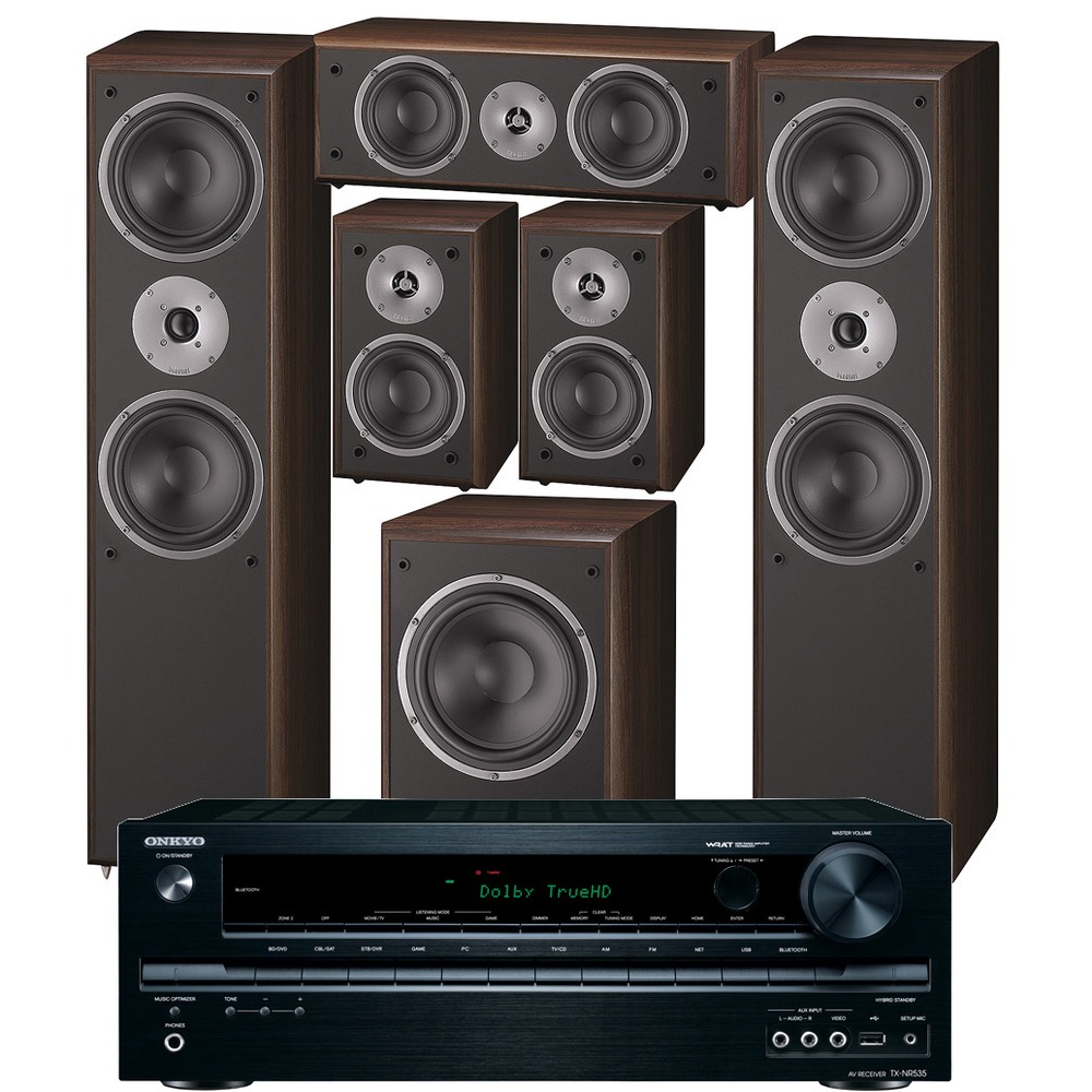 Домашний кинотеатр Onkyo TX-NR535 + Magnat Monitor Supreme 8125-II