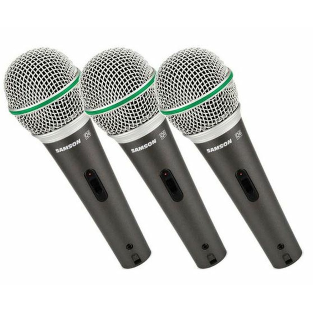 Вокальный микрофон (динамический) Samson Q6 3 Pack