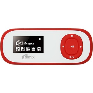 Цифровой плеер mp3 Ritmix RF-3400 4Gb White/Red