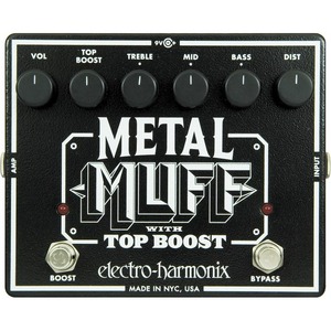 Гитарная педаль эффектов/ примочка Electro-Harmonix Metal Muff w/Top Boost