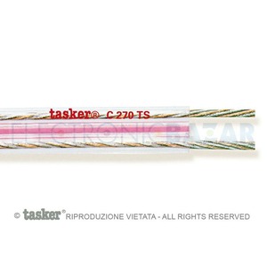 Кабель акустический с катушки двухжильный Tasker C271 TS