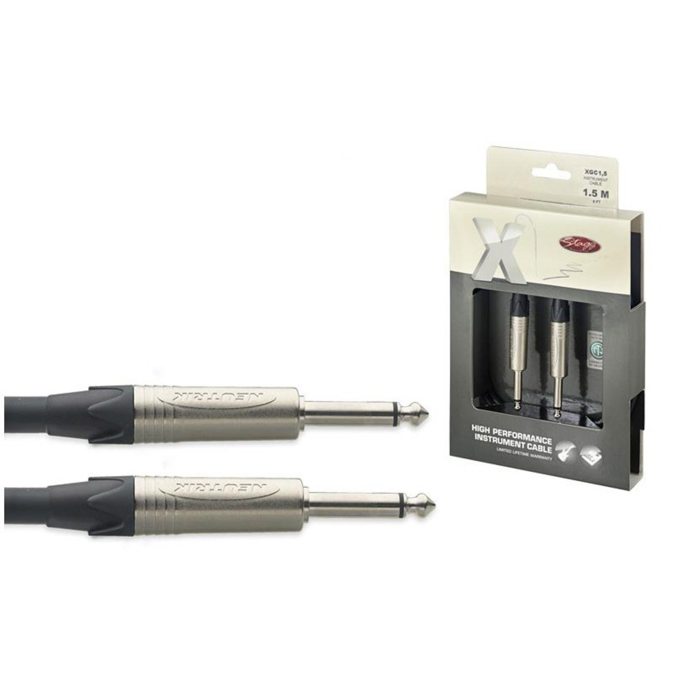 Кабель аудио 1xJack - 1xJack Stagg XGC1,5 1.5m