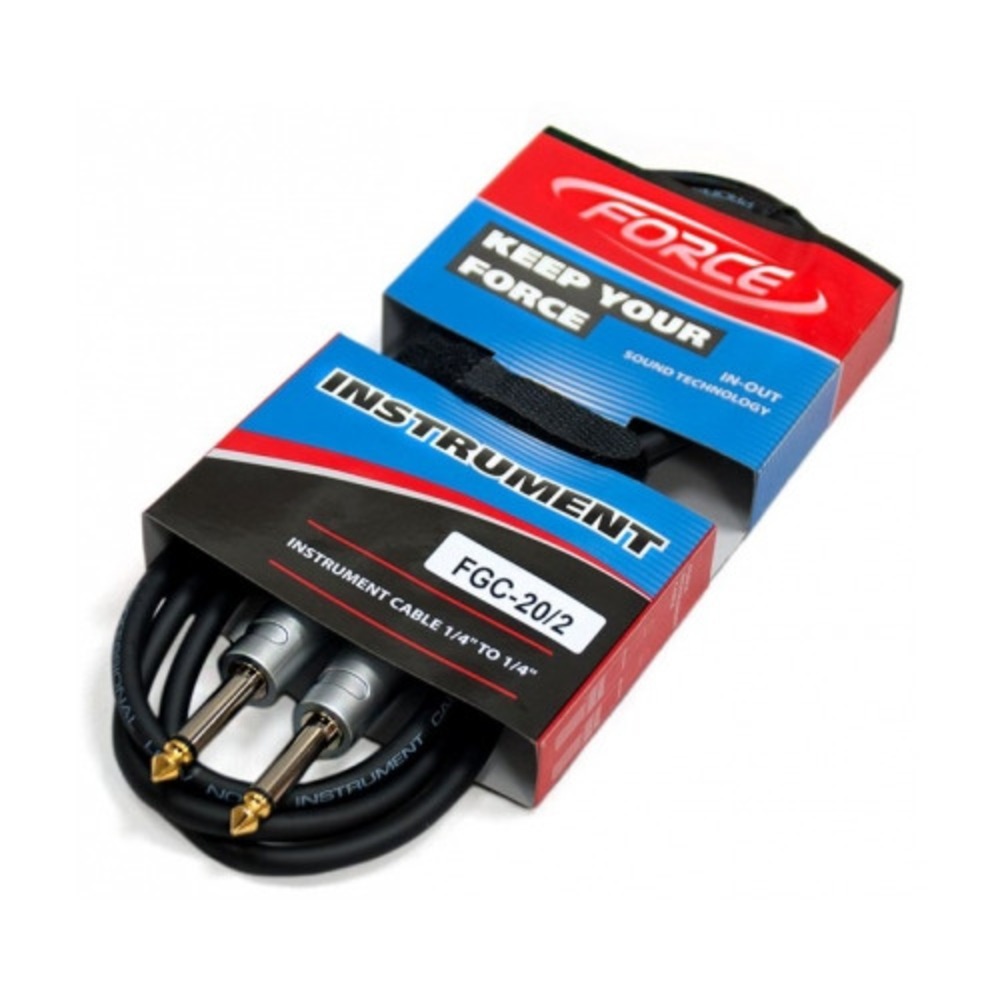 Кабель аудио 1xJack - 1xJack FORCE FGC-20/2 2.0m