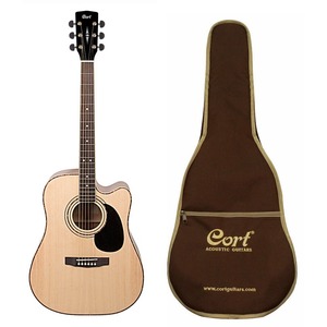 Электроакустическая гитара Cort AD 880 CE NAT W-BAG