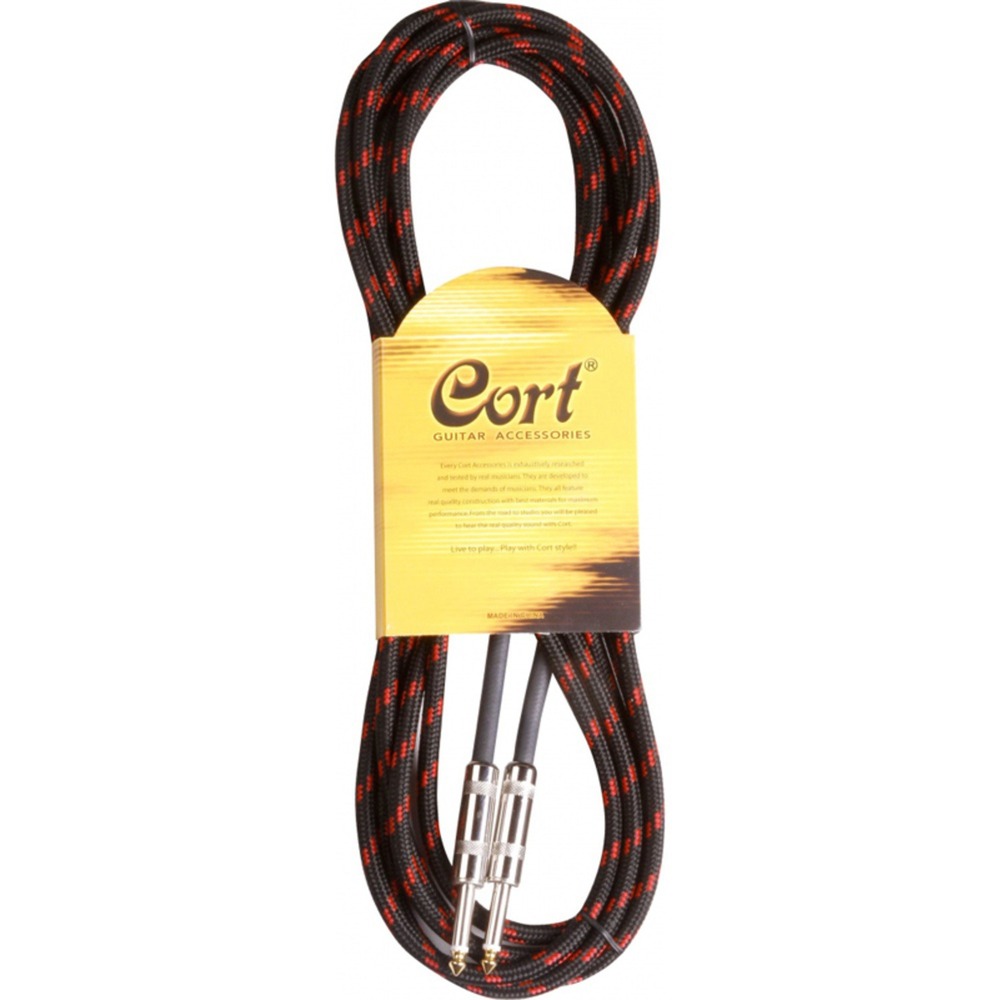 Кабель аудио 1xJack - 1xJack Cort CA-526 BK 4.5m