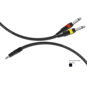 Кабель аудио 1xJack - 2xRCA MrCable AYJSR-05-HS 5.0m