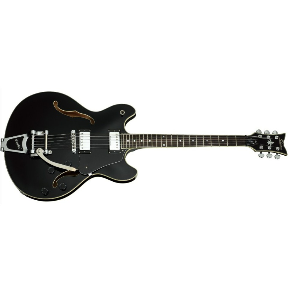 Гитара полуакустическая SCHECTER Vintage Corsair W/BIGSBY BLK