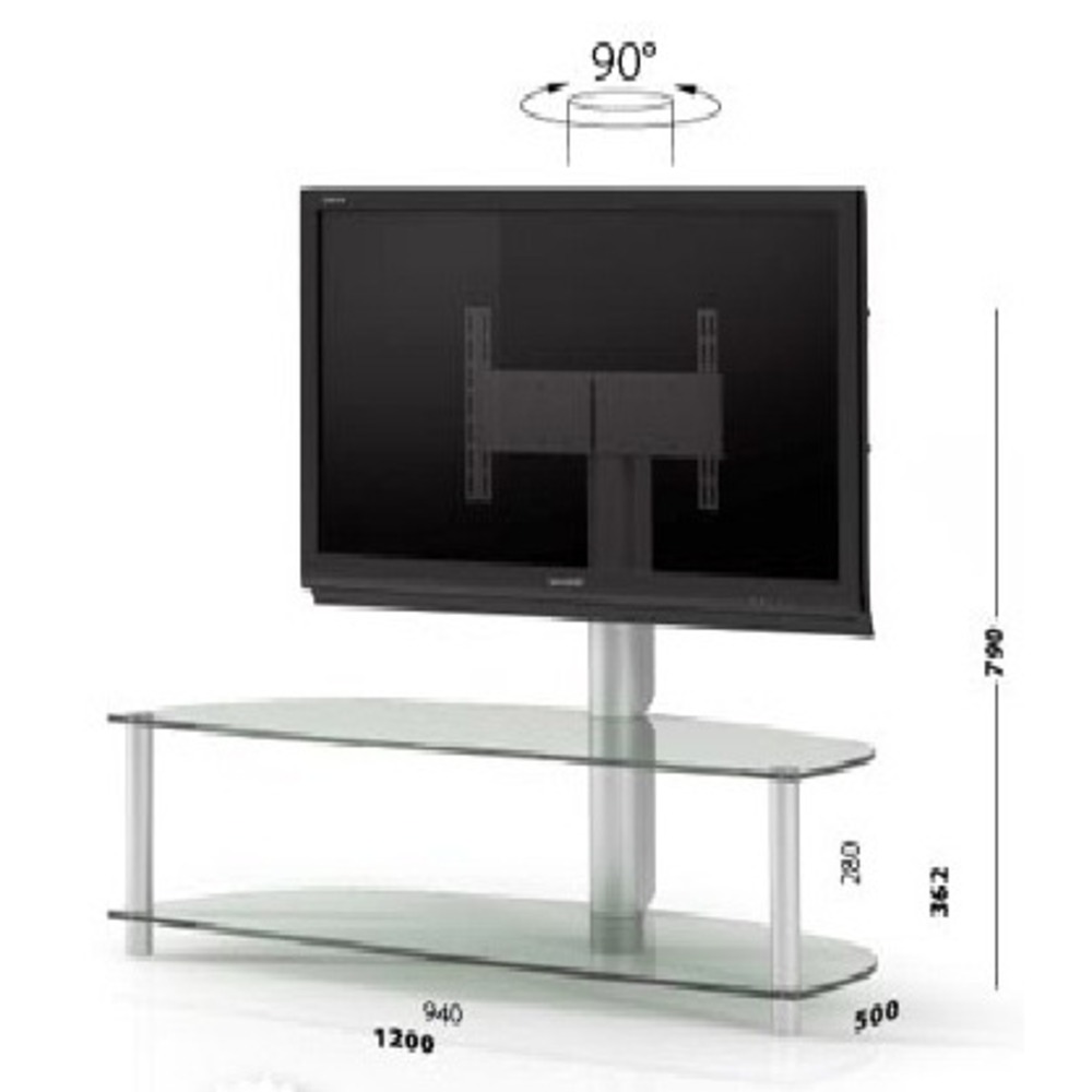 Тумба для ТВ Just-Racks JR1200-AL