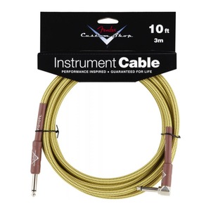 Кабель аудио 1xJack - 1xJack Fender CUSTOM SHOP 10 ANGLE INSTRUMENT CABLE TWEED 3.0m