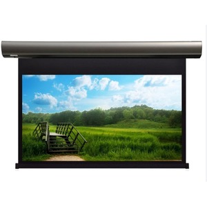 Экран для дома, настенно потолочный с электроприводом Lumien Cinema Control 185x221 Matte White FiberGlass LCC-100111