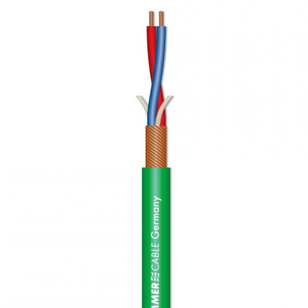 Кабель микрофонный в нарезку Sommer Cable 200-0004 Stage 22 Highflex Green