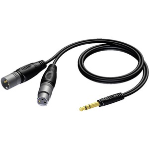 Кабель аудио 1xJack - 2xXLR Procab REF709/5 5.0m