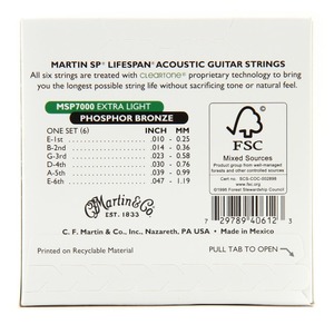 Струны для акустической гитары Martin 41MSP7000
