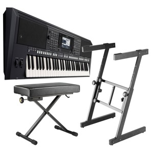 Цифровой синтезатор Yamaha PSR-S750 + ON-STAGE KS7350 + Hercules KB200B