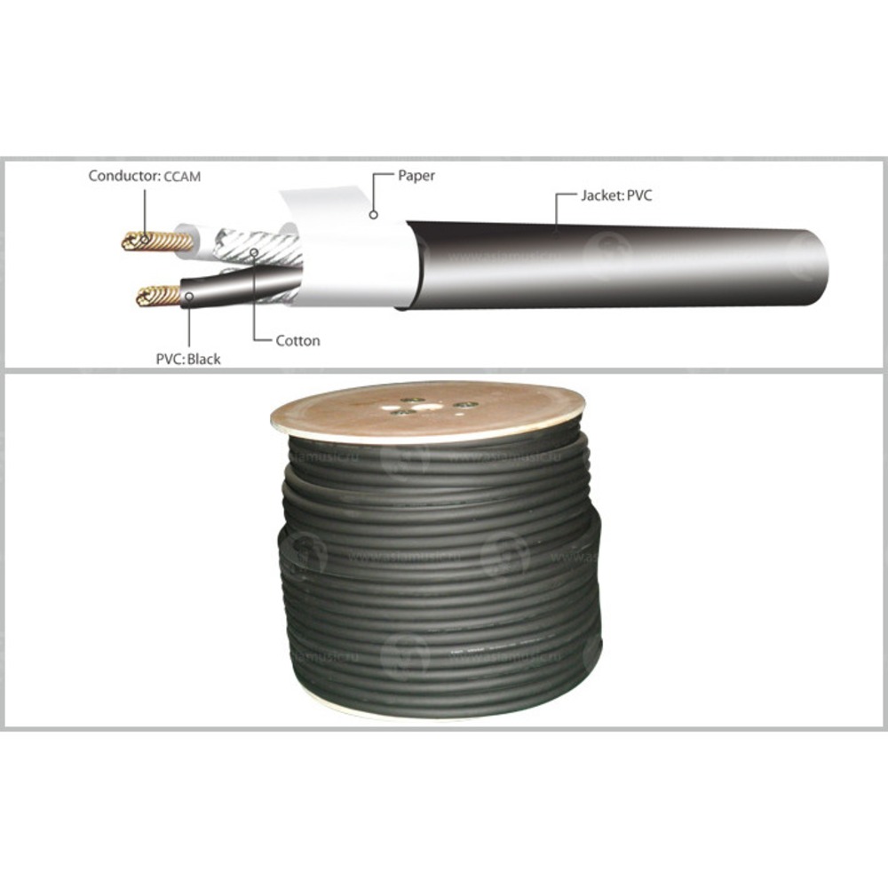 Кабель акустический с катушки двухжильный Kirlin SBC-16